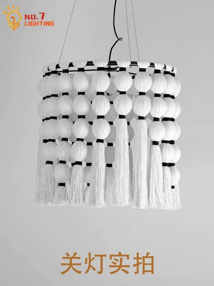 Afralia™ Bohemian Tassel Pendant LED Light for Cozy Atmosphere