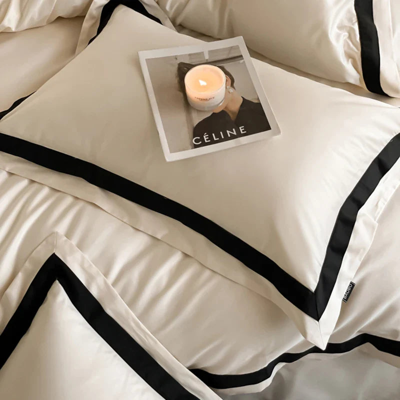 Afralia™ Luxury Long Staple Cotton Hotel Bedding Set - Queen/King Size