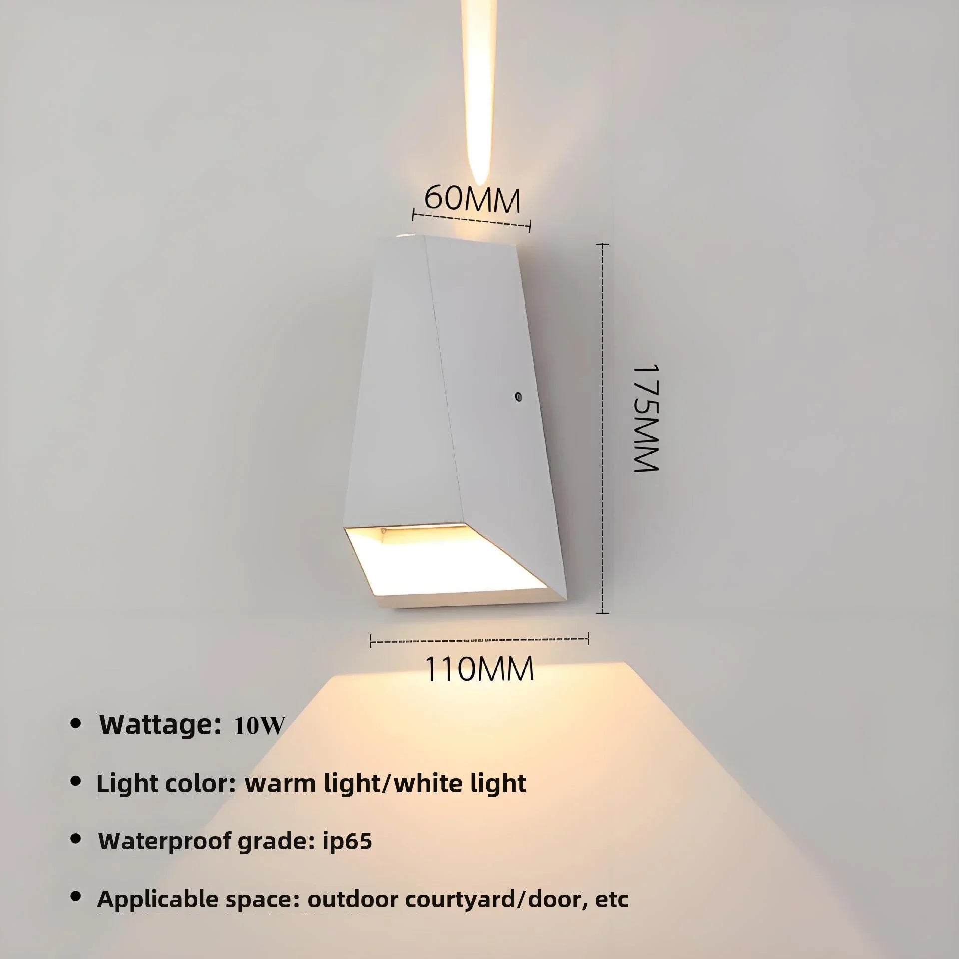 Afralia™ Outdoor Wall Light Up Down Porch Modern Minimalist Stairway Lighting Living Room