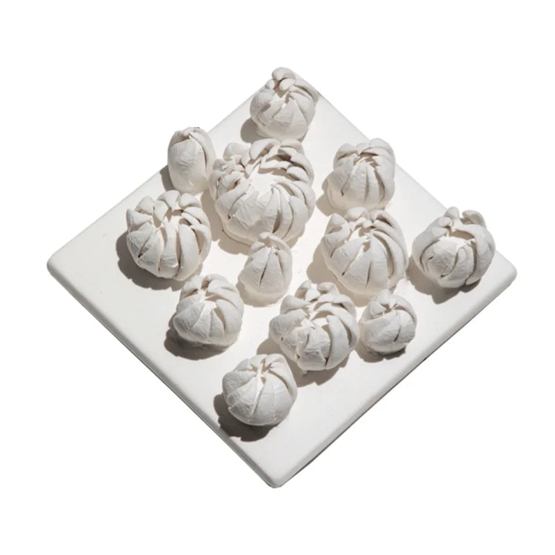 Afralia™ Bud Shape 3D Ceramic Wall Décor Pendant for Room Decoration