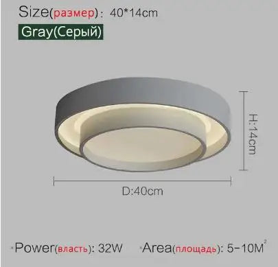 Afralia™ Nordic Round Ceiling Lamp for Living Room, Bedroom, Dining Room Decor
