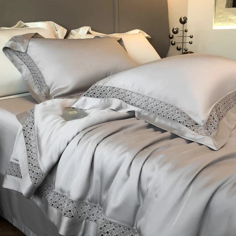 Afralia™ Eucalyptus Fiber Summer Quilt Bedding Set with Wide Edge & Silky Cool Feel