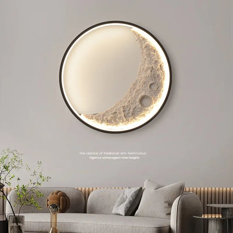 Afralia™ Crescent Moon Wall Lamp for Bedroom and Hallway