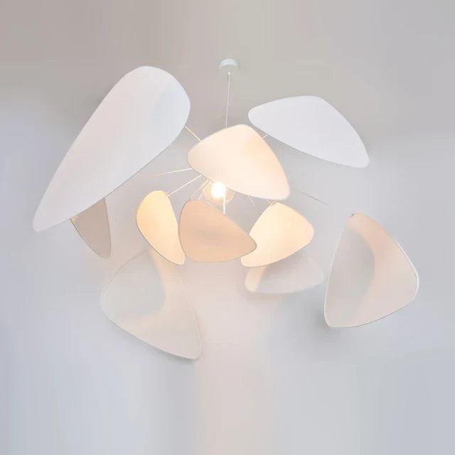 Afralia™ Handcrafted Rattan Leaf Chandelier for Modern Home Decor