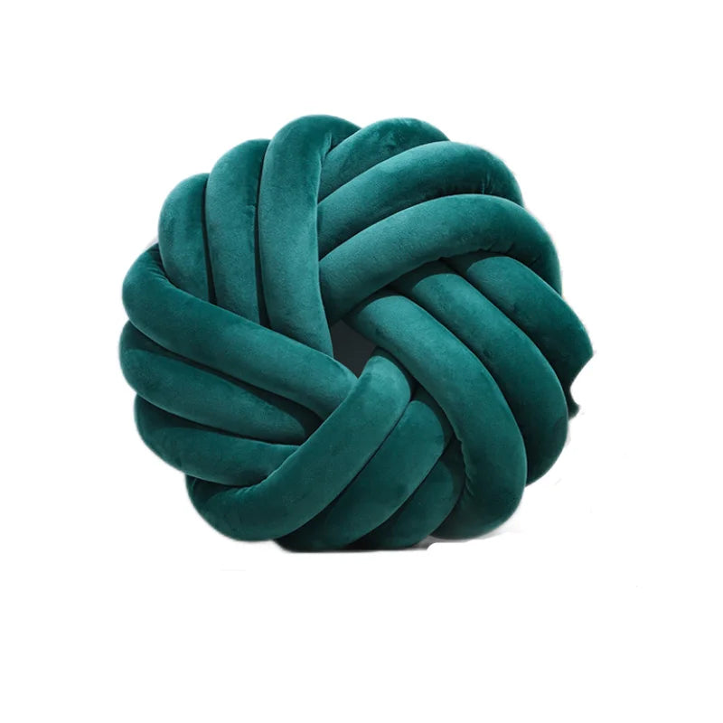 Afralia™ Velvet Ball Knot Cushion for Kids Room Couch Bed Car Office