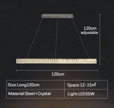 Afralia™ Modern Crystal Chandelier LED Pendant Lamps for Luxury Interior Decoration