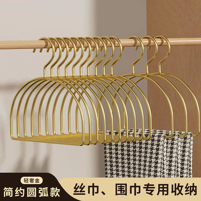Afralia™ Metal Scarf Hanger Hat Rack, Anti-Slip Coat Hook & Organizer