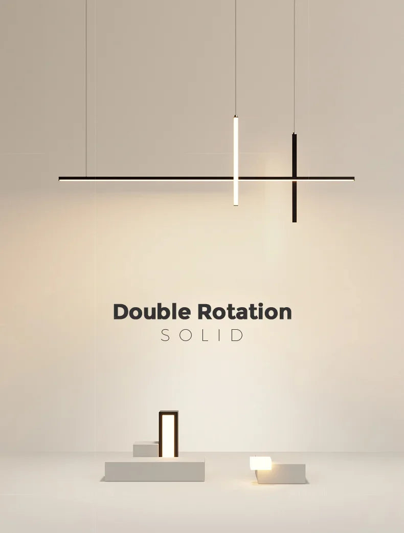 Afralia™ Dimmable LED Pendant Lights: Modern Minimalist Chandelier for Kitchen, Office, Dining Room