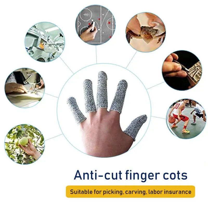Afralia™ Anti-Cut Finger Protector Sleeves - 20 Pcs Kitchen Tool Set