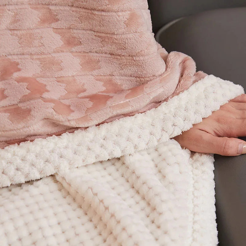 Afralia™ Milk Velvet Soft Shawl & Blanket - All-Season Plush Bedspread