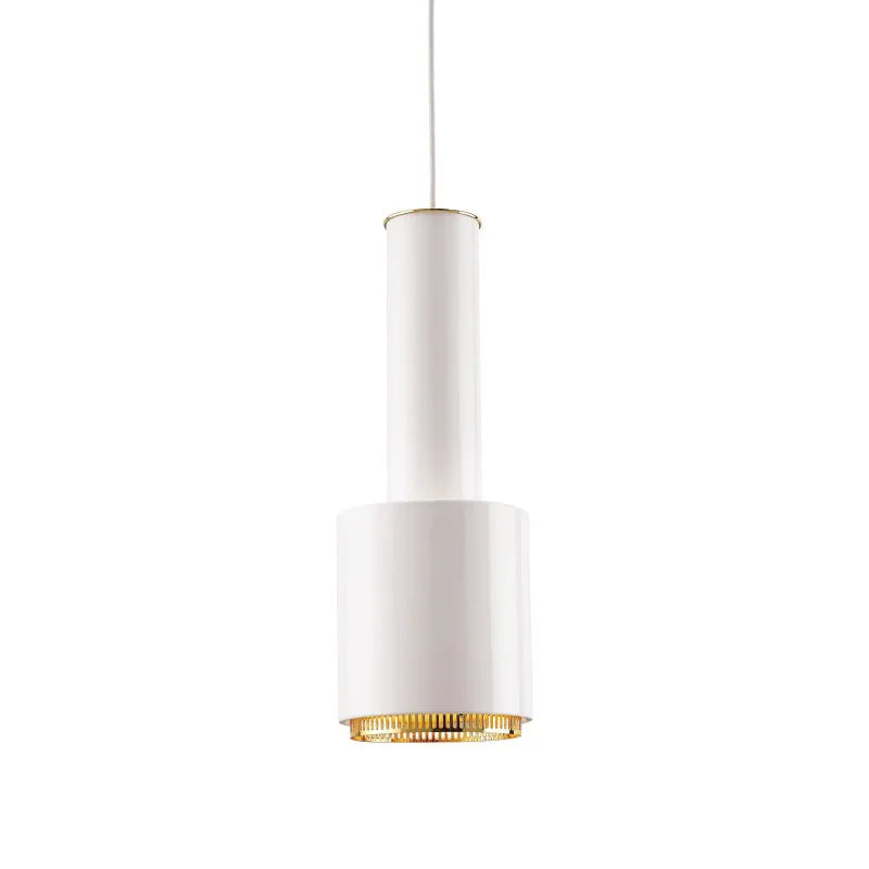 Afralia™ Metal LED Pendant Light for Bedroom Living Room, Black/White/Gold Hanging Lamp