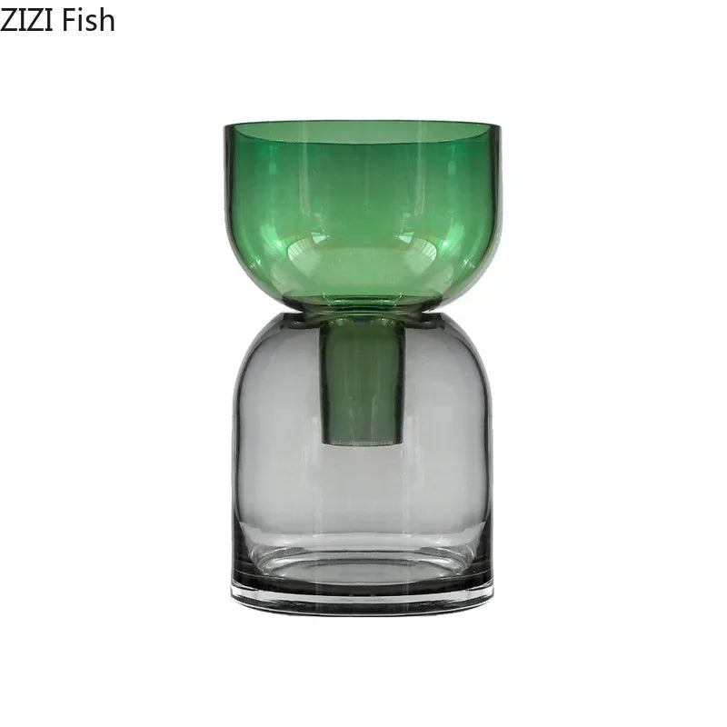 Afralia™ Glass Vase Hydroponics Flower Pots for Desk Decoration and Floral Arrangement