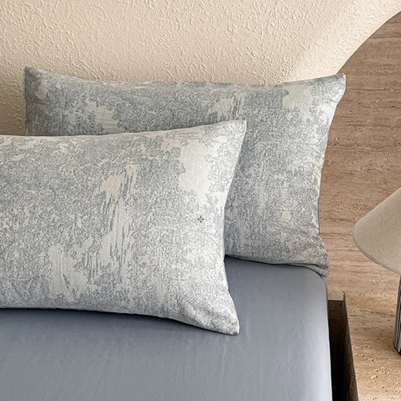 Afralia™ Luxury Jacquard 3-Layer Cotton Bedding Set - Soft & Skin-Friendly