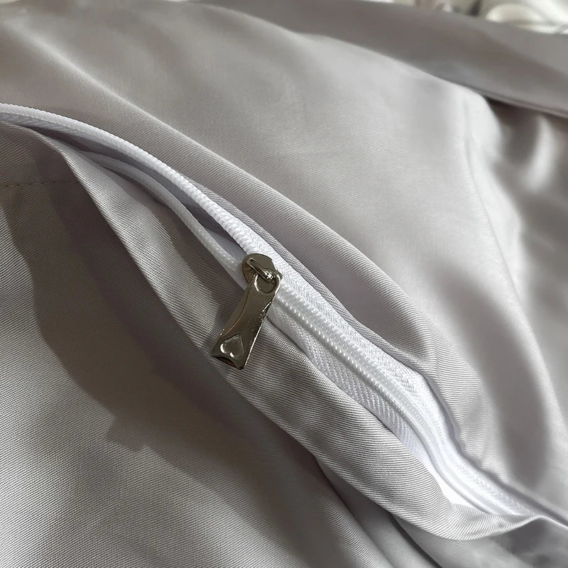 Afralia™ Eucalyptus Fiber Flowers Bedding Set: Duvet Cover, Bed Sheet, Pillowcase - 4Pcs