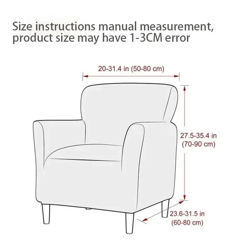 Afralia™ Stretch Fleece Accent Chair Cover - Solid Color Slipcovers for Sofa