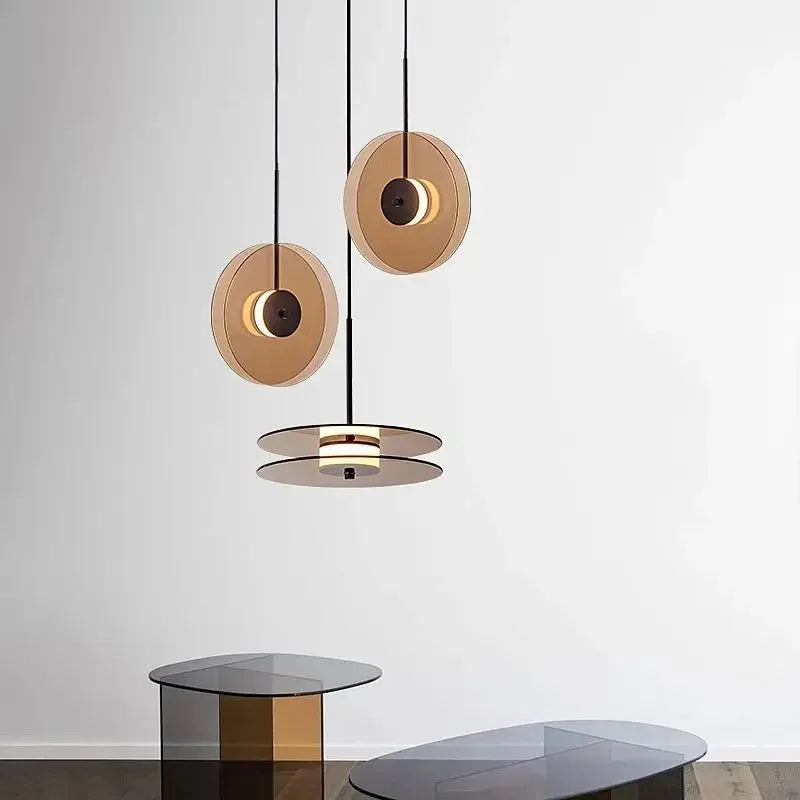 Afralia™ Glass Art Chandelier: Nordic Minimalist LED Pendant Light for Home, Cafe, Bar