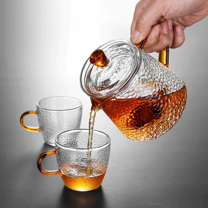 Afralia™ Borosilicate Glass Teapot with Infuser for Puer Tea and Boiling Water