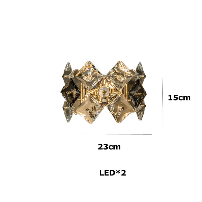 Afralia™ Square Crystal Round Chandelier Lighting for Foyer