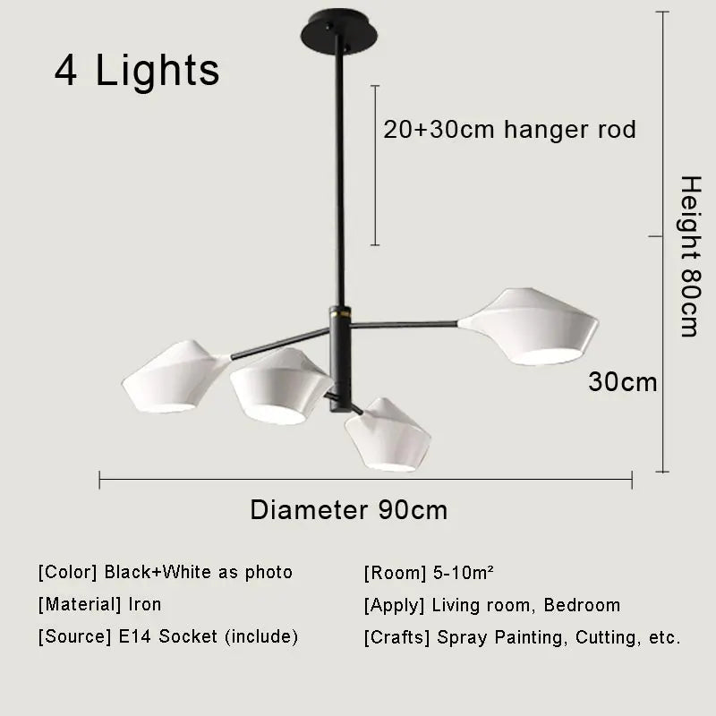 Afralia™ Modern LED Chandelier: Nordic Design Ceiling Light for Bedroom, Living Room, Kitchen, Dining Room