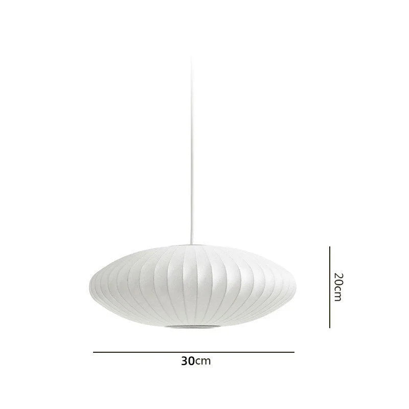 Afralia™ Bubble Silk Pendant Chandelier for Dining Living Room Kitchen Island & Bedroom