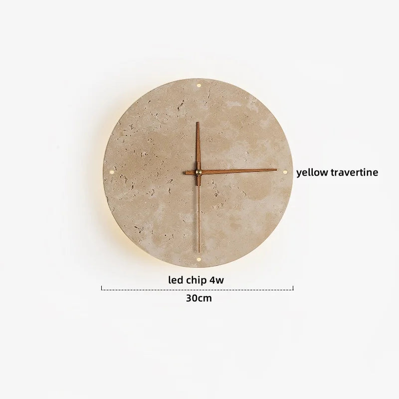 Afralia™ LED Wall Light: Nordic Modern Design with White Glass & Yellow Travertine Wood