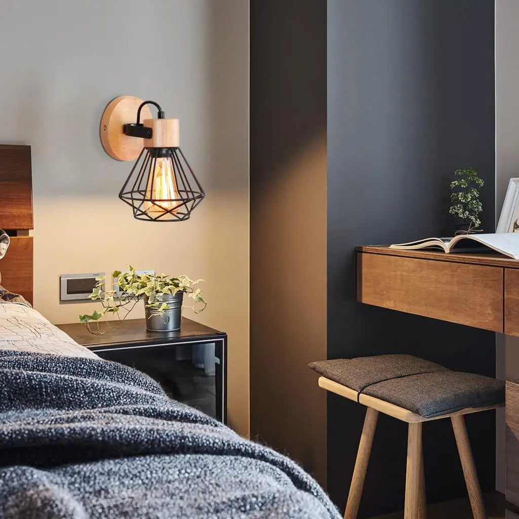 Afralia™ Nordic Solid Wood Pendant Lights 1/3 Heads Wall Lamp for Home Restaurant Hotel