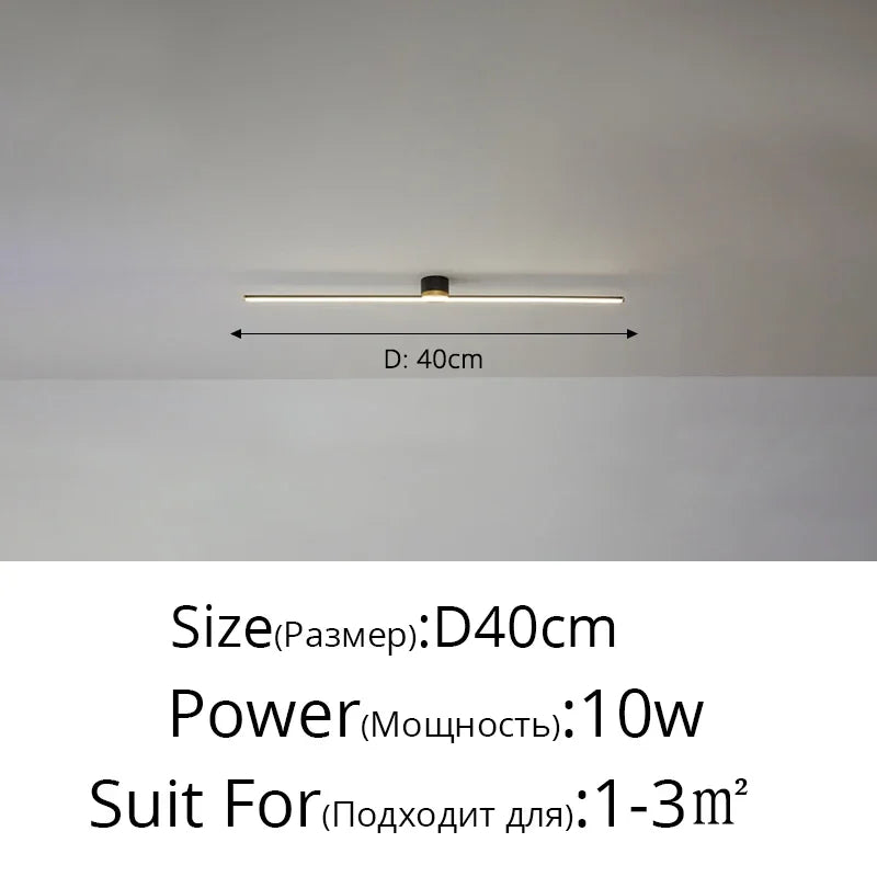 Afralia™ LED Strip Ceiling Light: Modern, Simple, Stylish Indoor Lighting for Home, Bedroom, Hallway