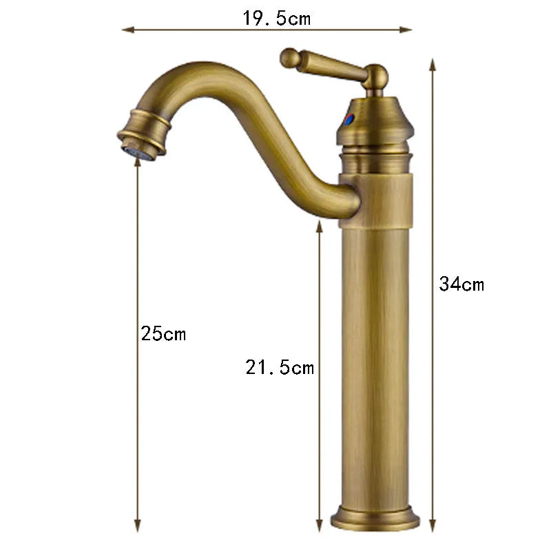 Afralia™ Bronze Finish Bathroom Sink Faucet Basin Tap YT-5050