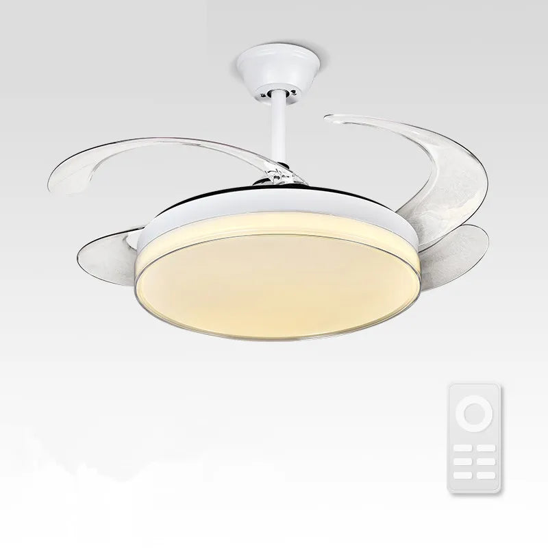 Afralia™ LED Ceiling Fans with Remote Control for Indoor Lighting