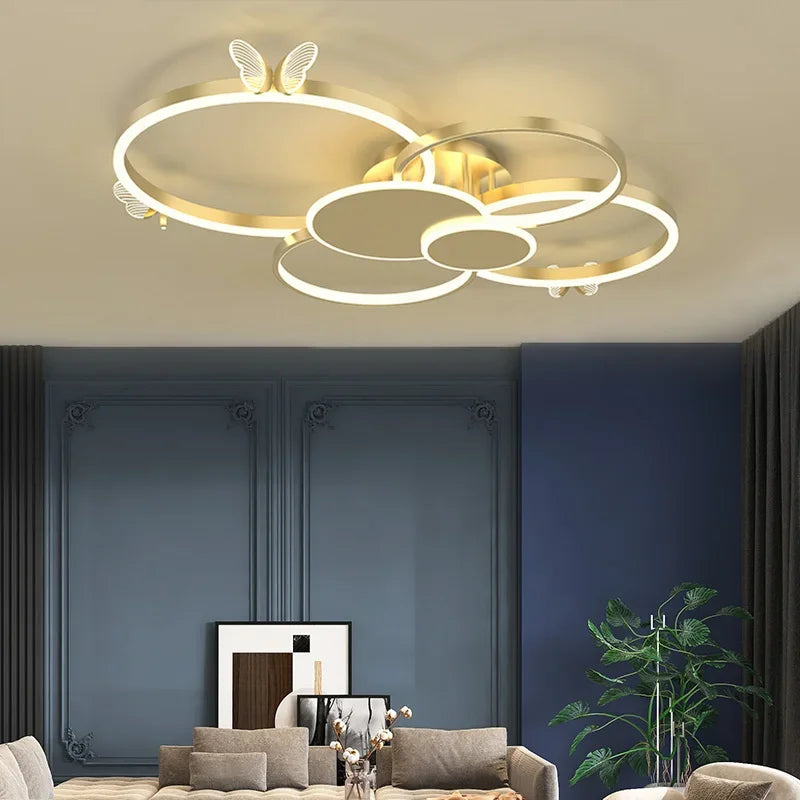 Afralia™ Butterflies Ceiling Light: Modern Luxury Home Lighting Fixture