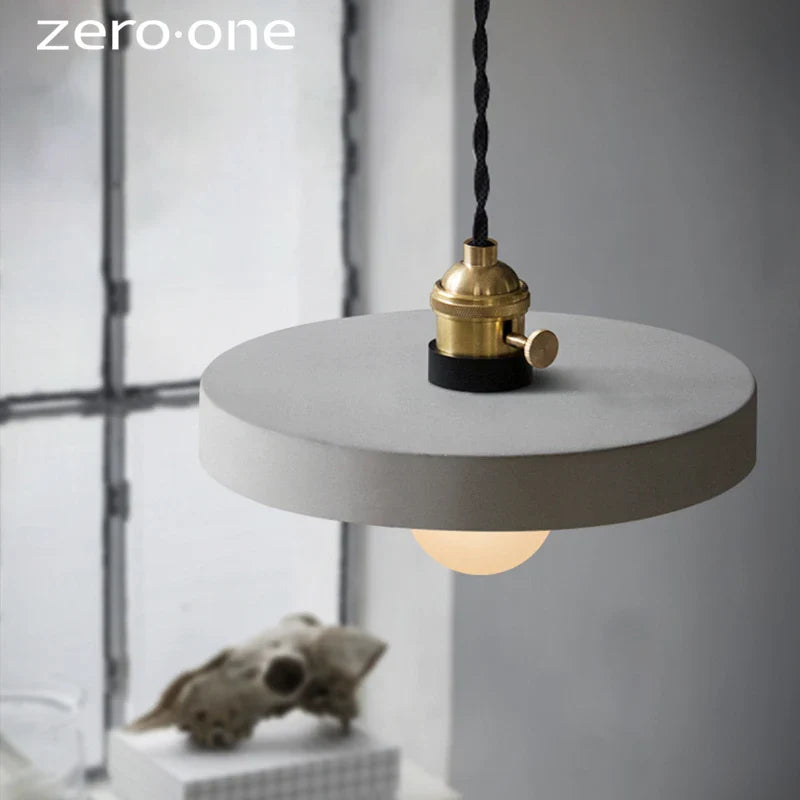 Afralia™ Nordic Cement LED Pendant Lights: Creative Vintage Dinning Room Suspension Luminaire Lighting