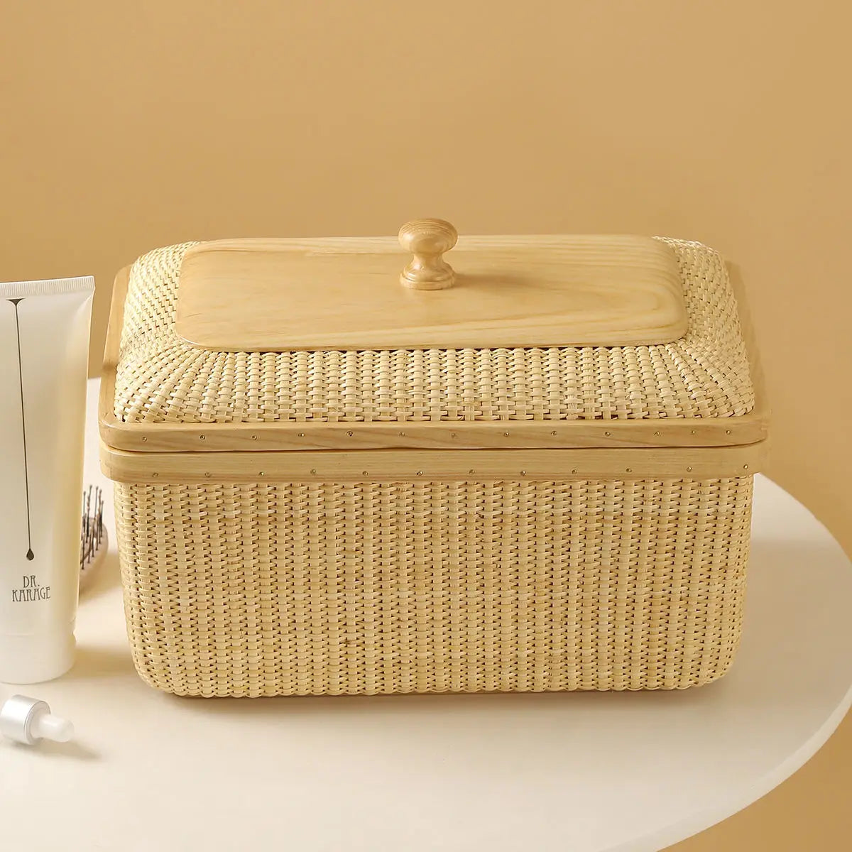 Afralia™ Natural Vine Weave Jewelry Box and Desktop Organizer Basket