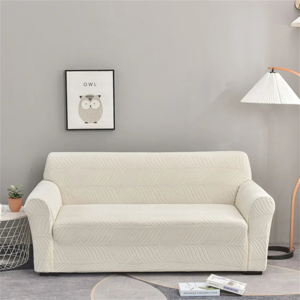 Afralia™ Waterproof 12 Colors Spandex Sofa Cover Slipcover with Leaf Pattern