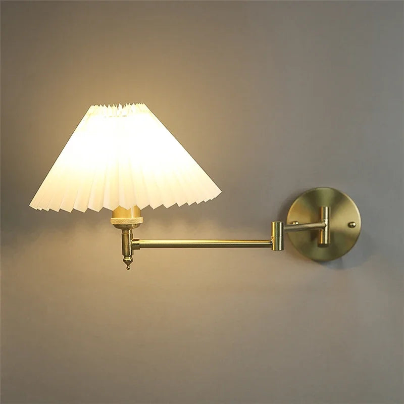 Afralia™ Adjustable LED Wall Lamp for Bedroom, Hotel, or Study - Rotating Long Arm Reading Light