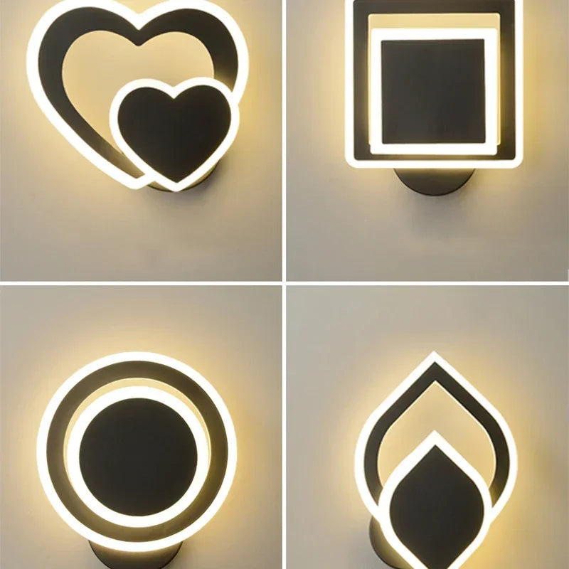 Afralia™ Modern LED Wall Lamp for Bedroom Bedside - Contemporary Indoor Lighting Fixture