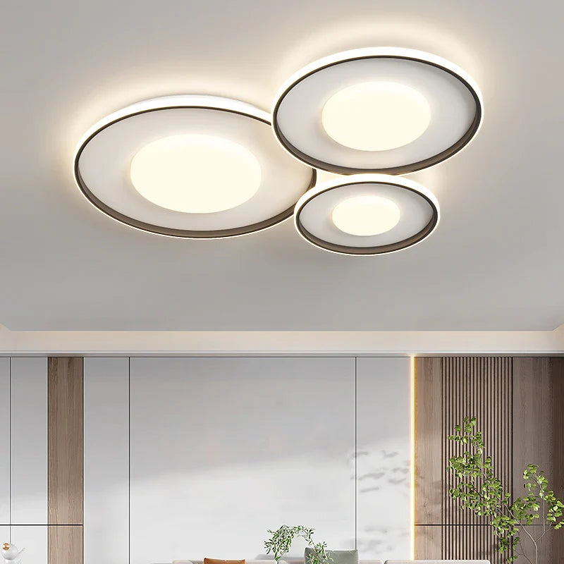 Afralia™ Round Nordic Chandelier Light - Indoor Lighting Fixture for Living Room, Dining Room, Bedroom