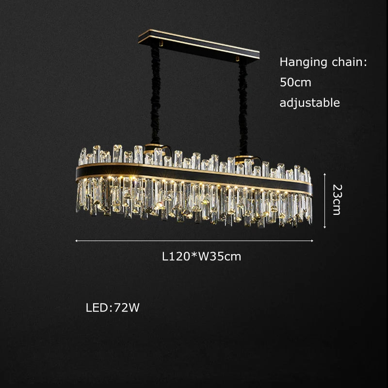 Afralia™ Crystal Chandelier Round Light Fixture for Luxury Living Room Décor