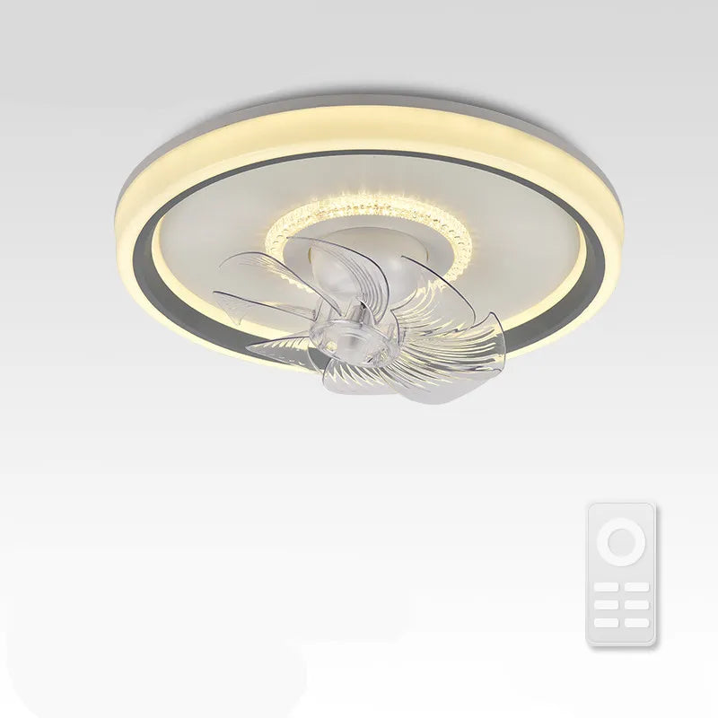 Afralia™ 6-Speed LED Ceiling Fan Light for Living Room - 360° Rotation