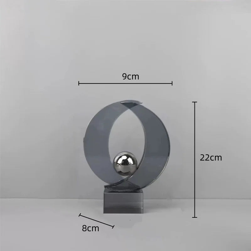 Afralia™ Geometric Crystal Sculpture Home Decor Figurine