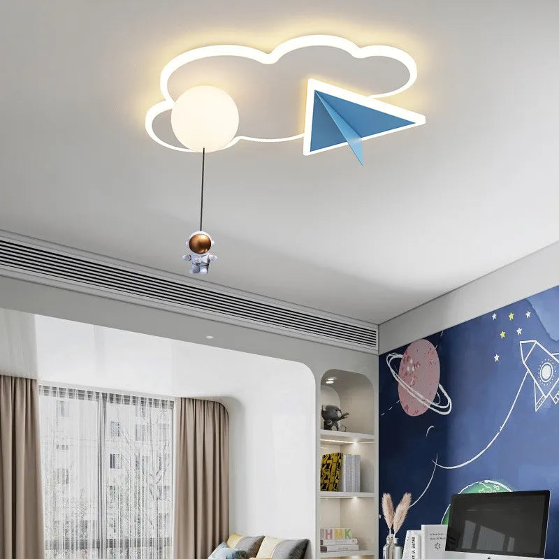 Afralia™ Modern Kids Room Ceiling Chandelier for Bedroom Study Living Room Lighting Fixtures