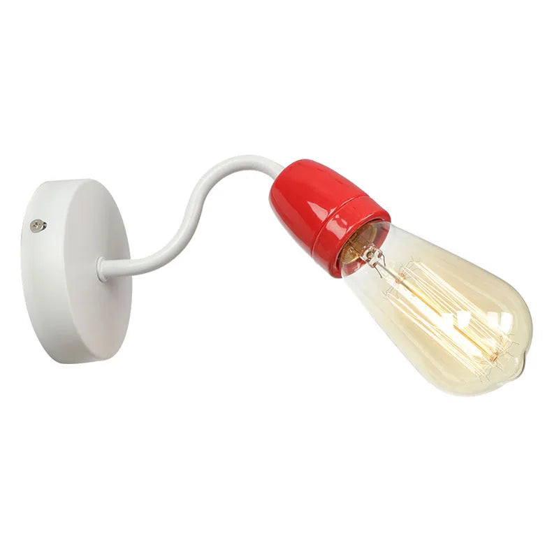 Afralia™ Colorful Ceramic LED Wall Lamp for Living Room Bedroom Loft Minimalism