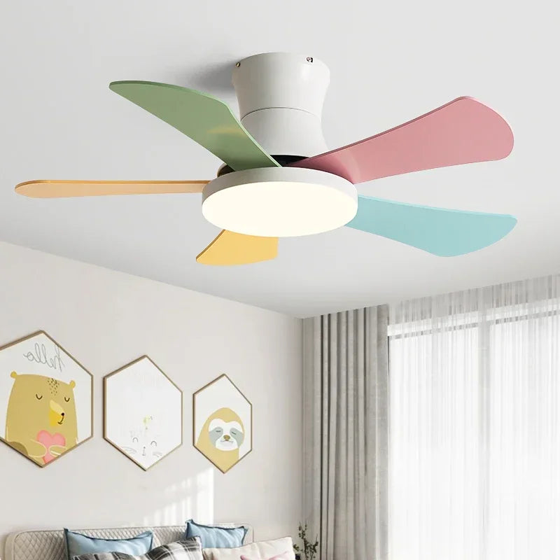 Afralia™ Modern LED Ceiling Fan Light for Bedroom and Restaurant - 110V 220V