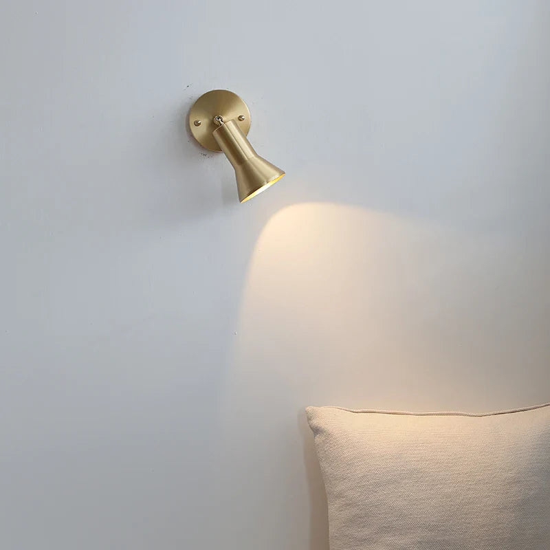 Afralia™ Nordic Copper LED Wall Lights Up Down Rotate Modern Stair Fixture