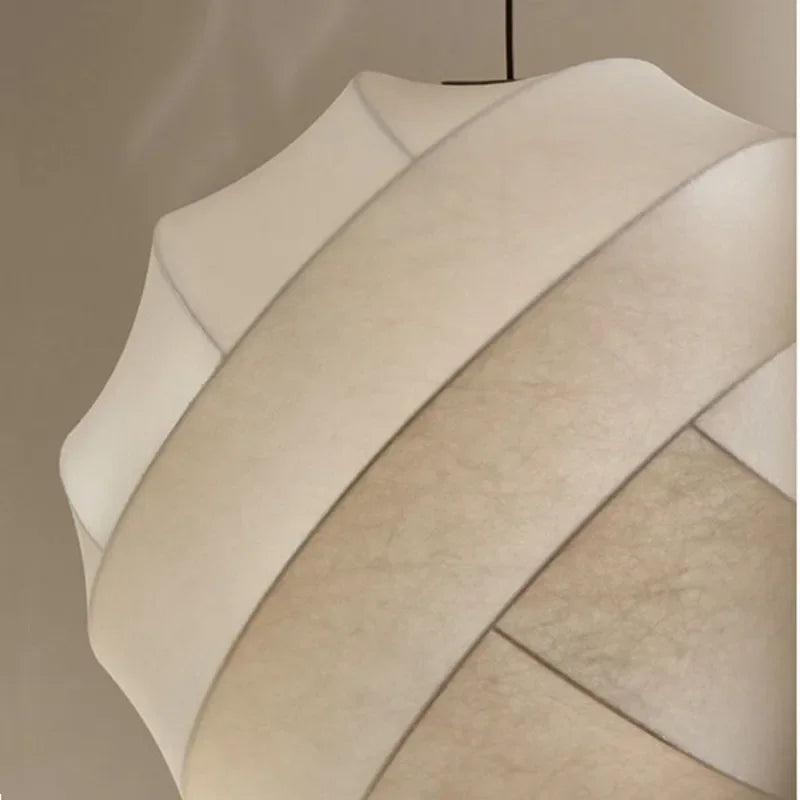 Afralia™ Wabi Sabi Silk Pendant Lamp | Japanese Chandelier for Home & Shop Decor