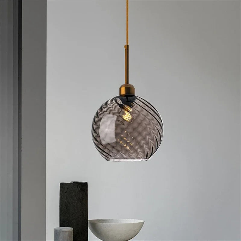 Afralia™ Modern LED Glass Pendant Lights for Home Decor and Ambiance