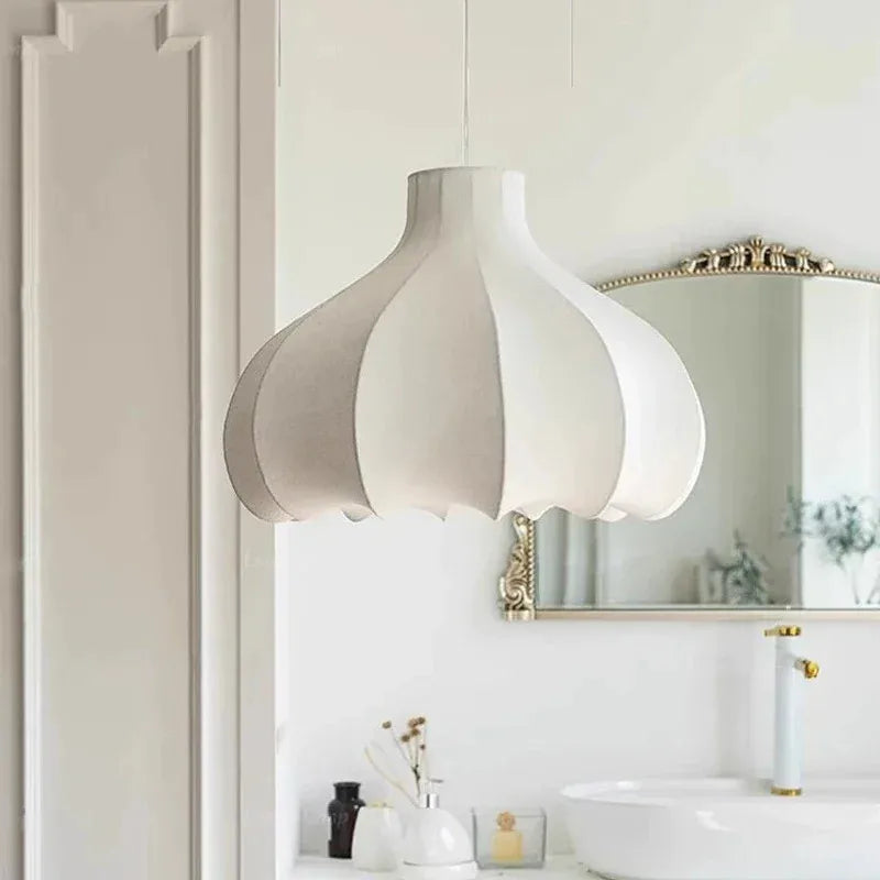 Afralia™ Silk Lantern Cocoon Pendant Lamp: Minimalist Japanese Style Noguchi Lighting