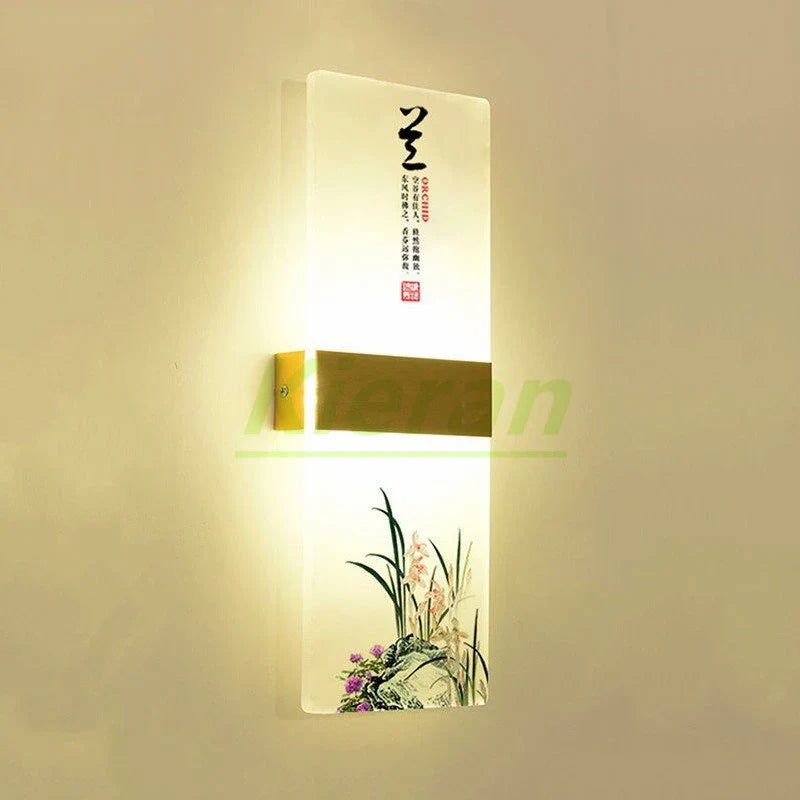 Afralia™ Flower LED Wall Lamp for Bedroom Study Restaurant Living Room Decoration