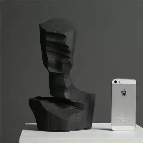 Afralia™ Abstract Characters Sculpture Decoration for Modern Living Room Hotel Entry Wine Cabinet