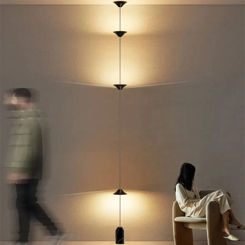 Afralia™ SORELUNA Floor Lamp: Minimalist Wire Hanging Light for Living Room, Restaurant, Bedroom