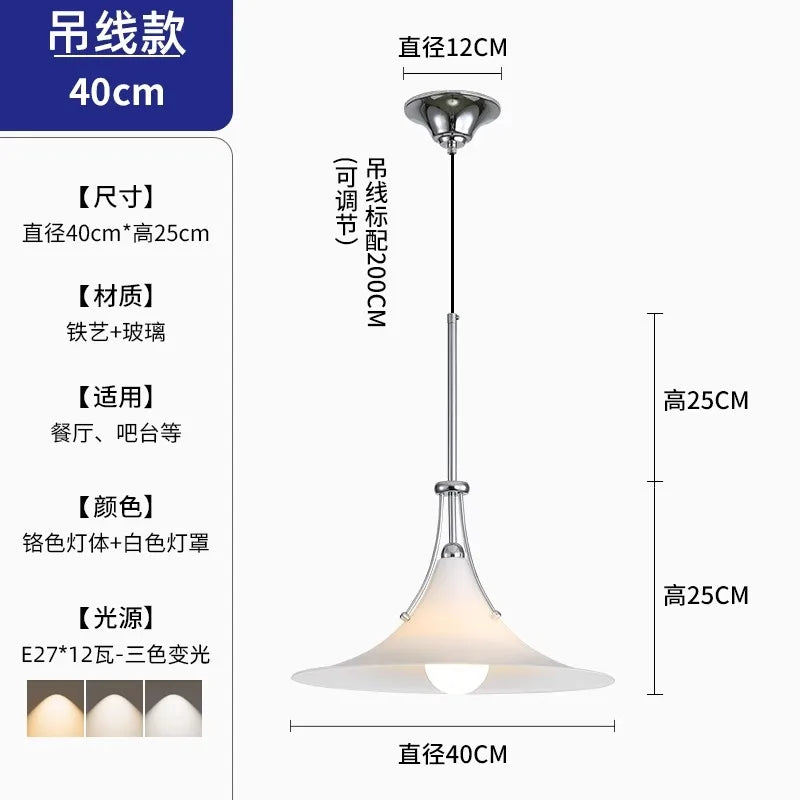 Afralia™ French Medieval LED Iron Art Glass Pendant Lights for Home Decor
